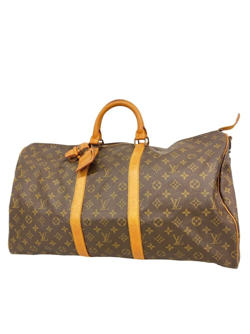 Louis Vuitton Boston Bag Monogram Keepall Bandouliere 55 Brown